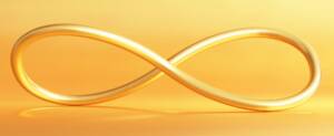 Infinity Symbol in Gold